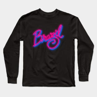 BRAZIL (Neon) / 80s Cult Sci Fi Film Long Sleeve T-Shirt